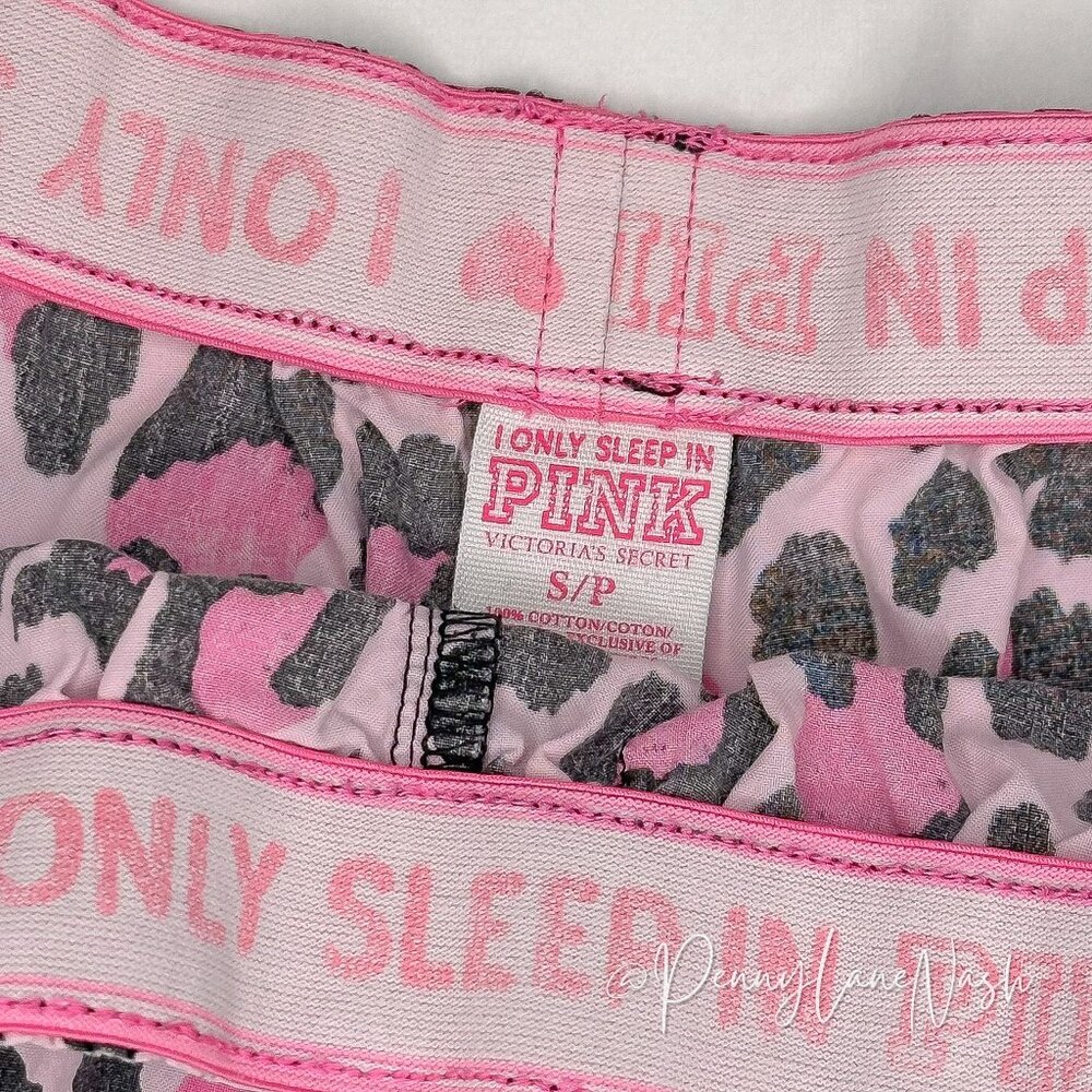 Victoria's Secret Leopard Print Sequined Logo PJ Shorts - Picture 8 of 8